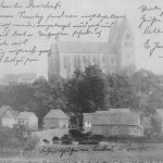 Blick auf den Hunsrückdom von Norden; vermutlich um 1910 postalisch gelaufen