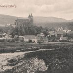 Ortsansicht von Norden; mehrfach überlieferte Ansichtskarte, zwischen 1915 und 1920 postalisch gelaufen